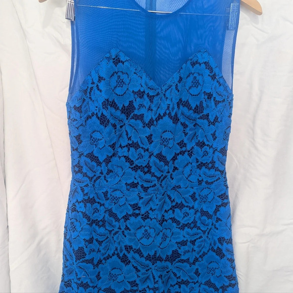 Sandro Blue Lace Romper, US 2 - Picture 1 of 4